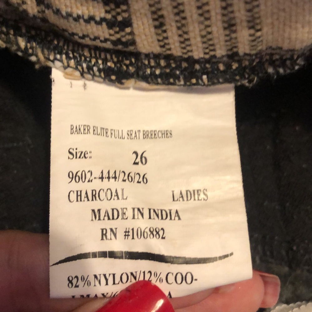 Sold on Mercari! Baker Elite Full Seat Breeches - Picture 9 of 10